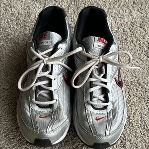 Nike Silver and Red Sneakers Size 11